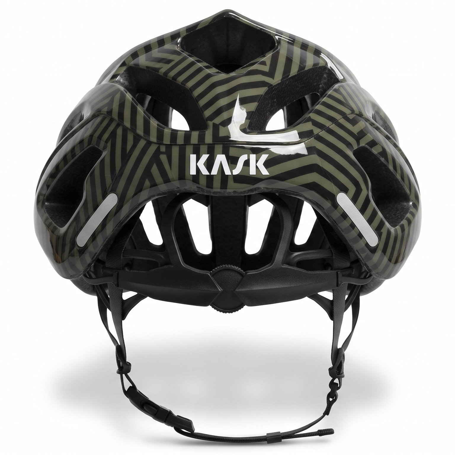 KASK (WG11) Cycling Helmet - MOJITO³ (Black/Olive Green) - Image 4