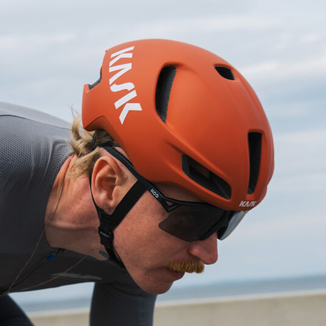 KASK (WG11) Cycling Helmet - UTOPIA-Y (Cognac Matt) - Image 5