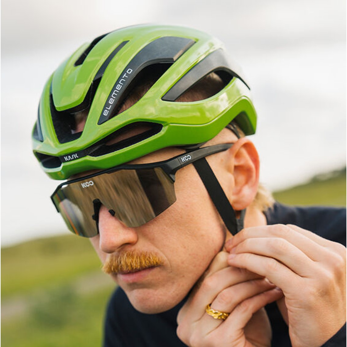 KASK (WG11) Cycling Helmet - ELEMENTO (Kelly Green) - Image 6