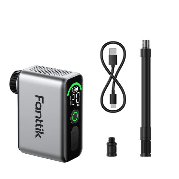 FANTTIK Tire Inflator Portable Air Compressor - 10 Ace Tiny Bike Pump
