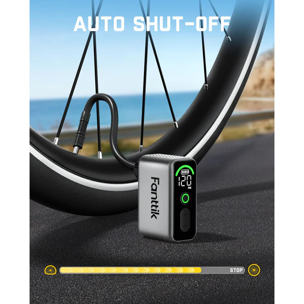 FANTTIK Tire Inflator Portable Air Compressor - 10 Ace Tiny Bike Pump - Image 7
