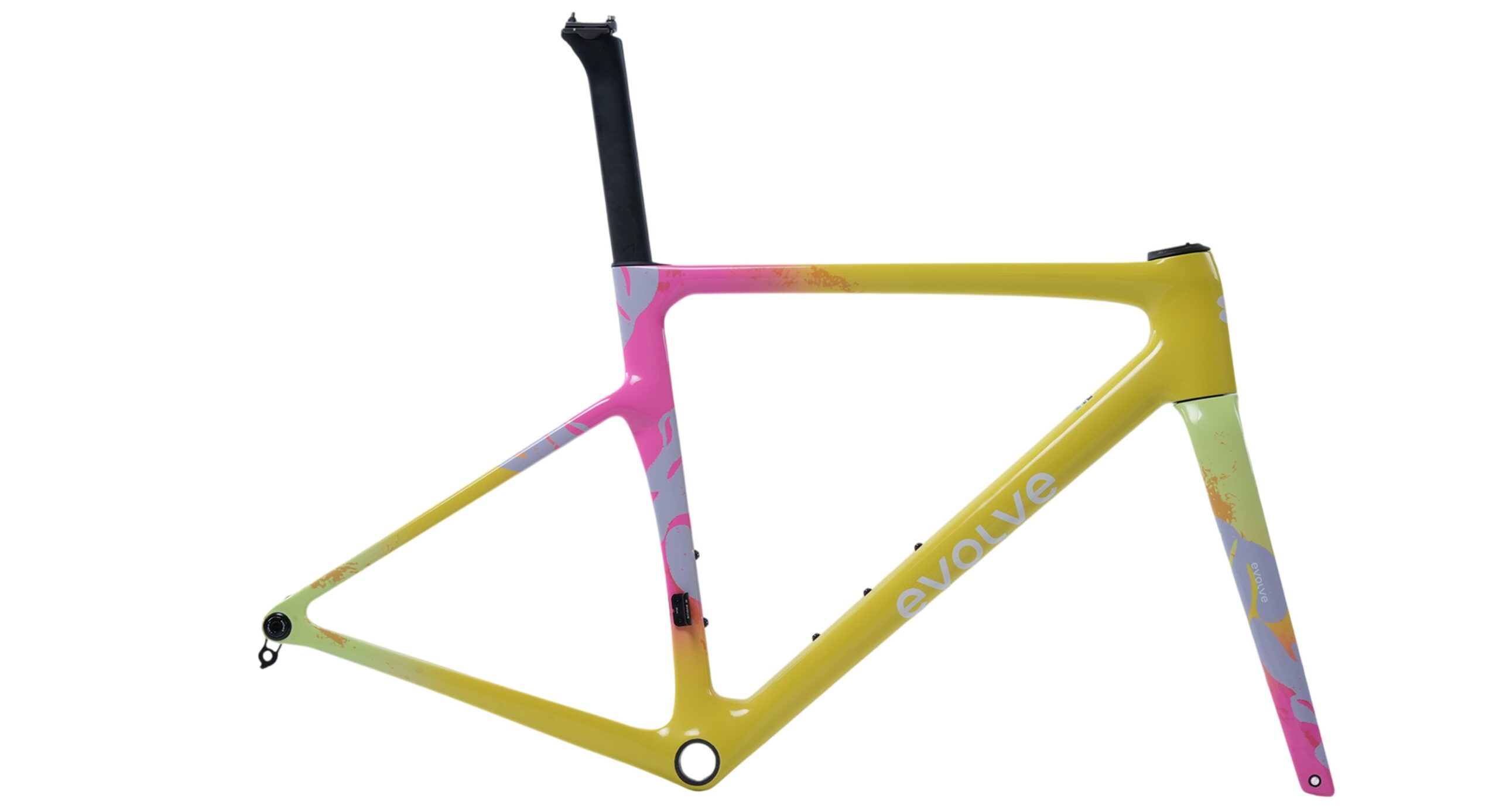 evolve Road Frameset CIMA ARTIST - Tropical Yellow (Size S Demo Bike) - Image 2