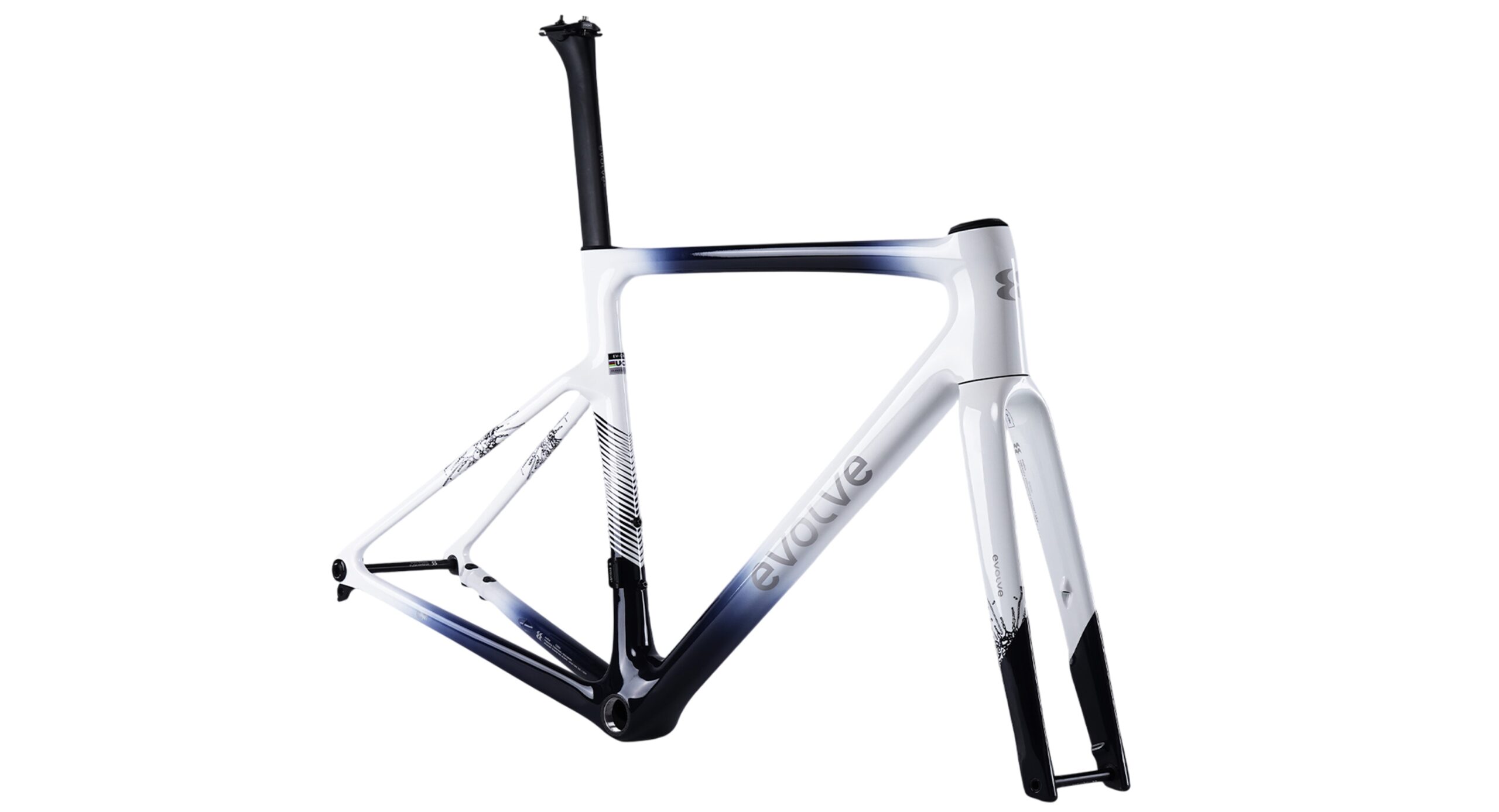 evolve Road Frameset CIMA Speed – Navy White - Image 3