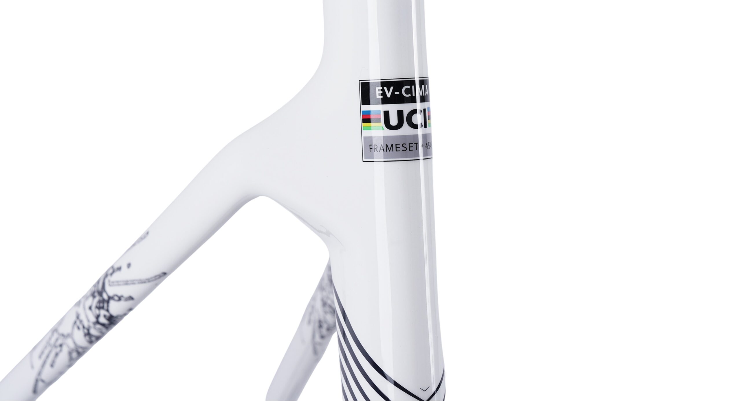 evolve Road Frameset CIMA Speed – Navy White - Image 6