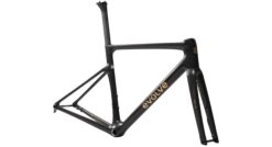 Alternative view of evolve Road Frameset CIMA Speed – Matte Carbon Gold